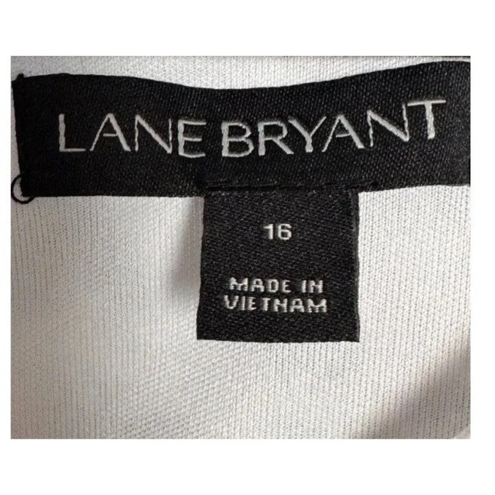 Lane Bryant Dress Women's 16 Beige Floral Prairie Romantic Garden Party Bohemian - Picture 2 of 16